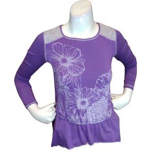 Women Purple Graphic Top